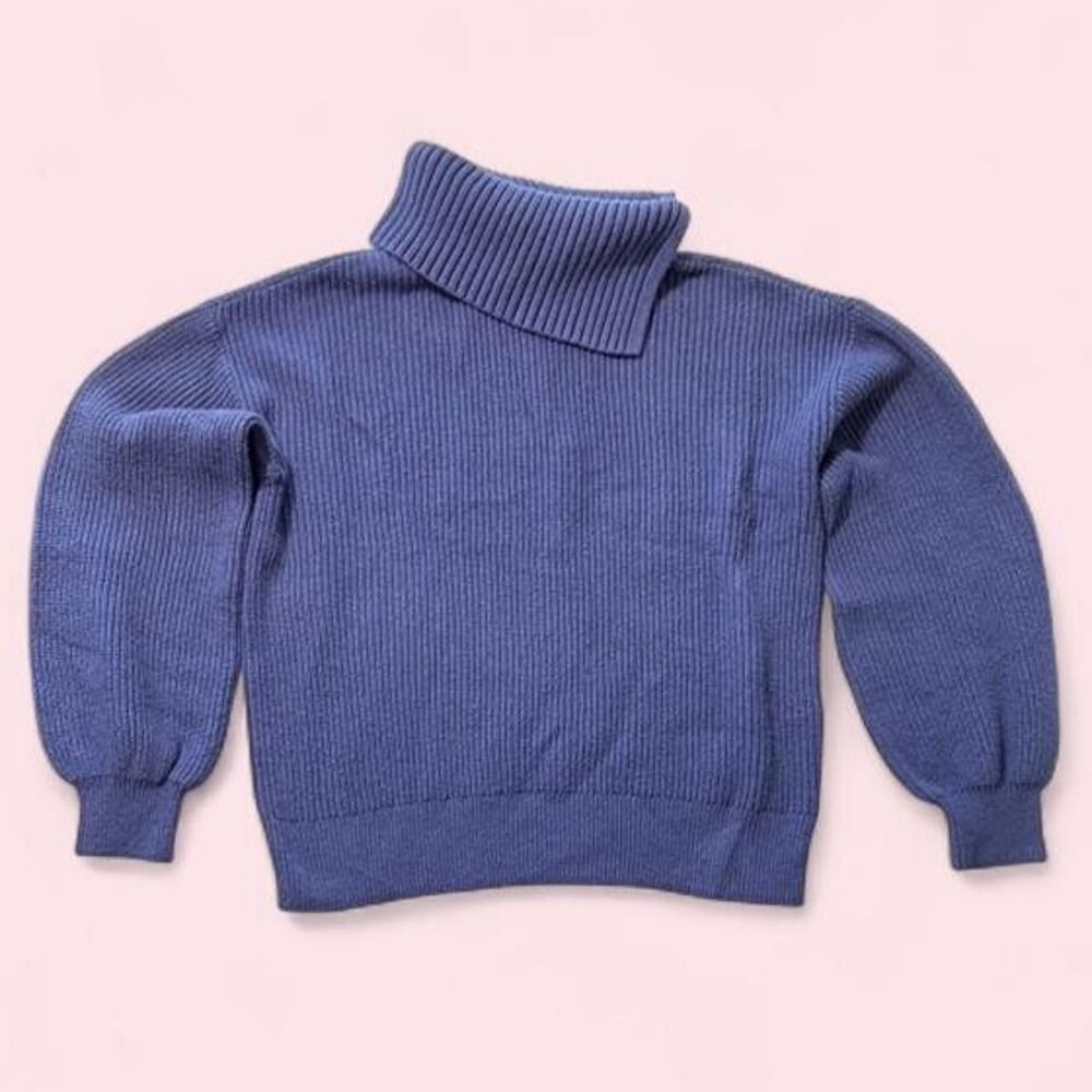 Talbots Blue Turtleneck Sweater